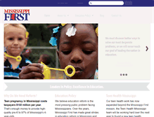 Tablet Screenshot of mississippifirst.org